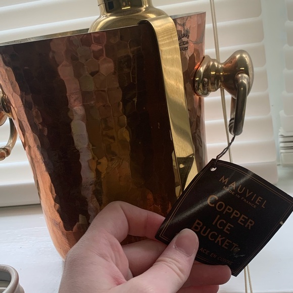 Copper Ice bucket set - Picture 3 of 3